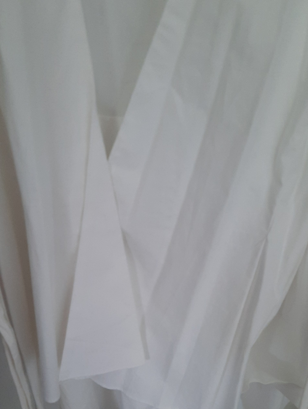 Love & Legend NWT 1X White Draped Tie-Front Tunic Shirt - Picture 4 of 9